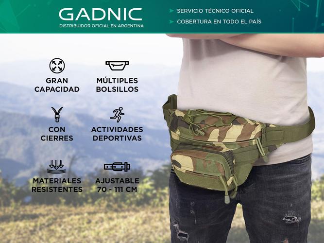 Riñonera Táctica Militar Gadnic Bolsillos con Cierre - 1