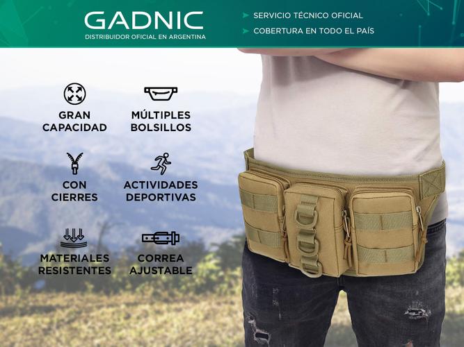 Riñonera Táctica Militar Gadnic Bolsillo Triple - 1