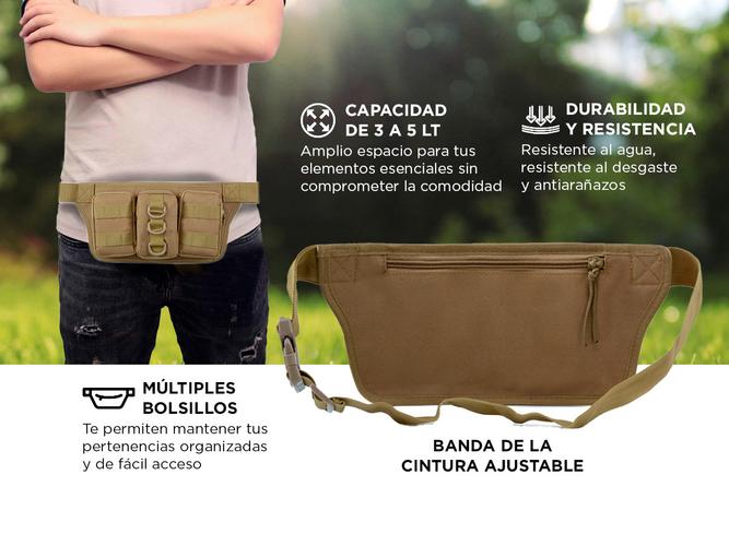 Riñonera Táctica Militar Gadnic Bolsillo Triple - 2