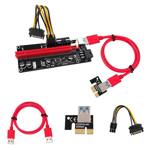 Riser Ver 009s Pcie 6pin 16x Mineria Express Usb Eth Btc - 0