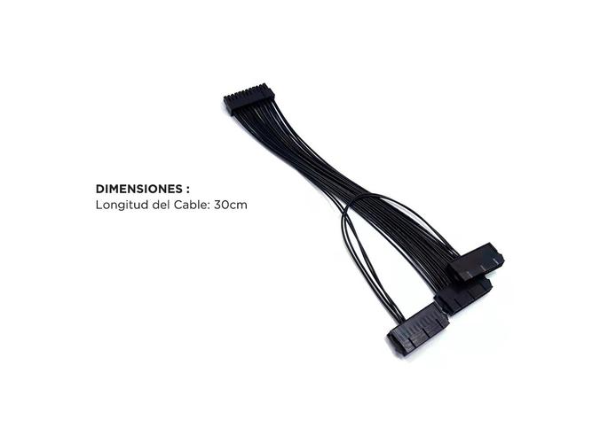 Kit x4 Cable Sincronizador De 3 Fuentes Add3psu 24pin Psu Mineria - 3