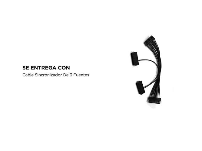 Cable Sincronizador De 3 Fuentes Add3psu 24pin Psu Mineria - 4