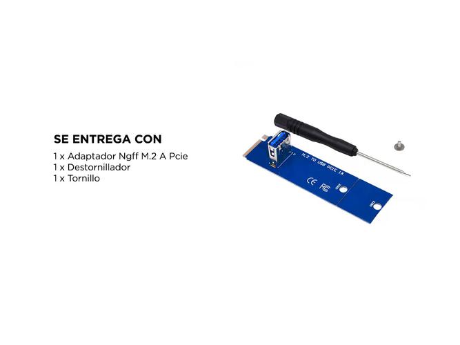 Adaptador Ngff M.2 A Pcie Mineria Riser M2 A Usb3 Criptomonedas - 4
