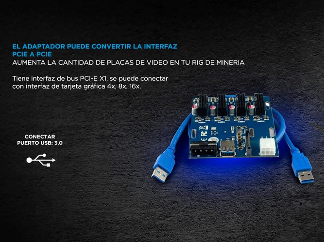 Placa Expansora Pcie-1 (1 A 4) Pcie-1 Multiplicador 5gb Real - 2