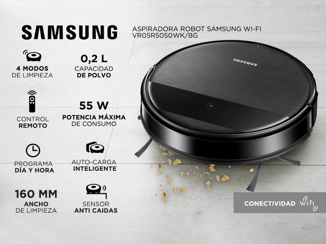 Aspiradora Robot Samsung PowerBot-E 2 En 1 con wifi - 1