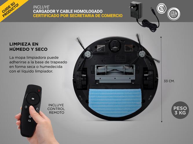 Aspiradora Robot Gadnic Cleanmate X560 Trapeadora  - 6