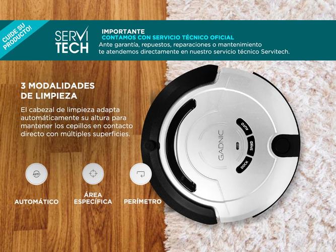 Aspiradora Robot Gadnic X550 Trapeadora 3 Modos 150m2 Aspira Trapea Pule - 2