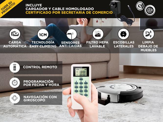 Aspiradora Robot Gadnic X550 Trapeadora 3 Modos 150m2 Aspira Trapea Pule - 3