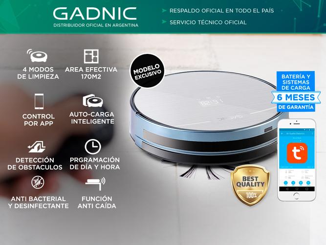 Aspiradora Robot Gadnic Z800 Trapeadora 4 Modos  App Silenciosa - 1