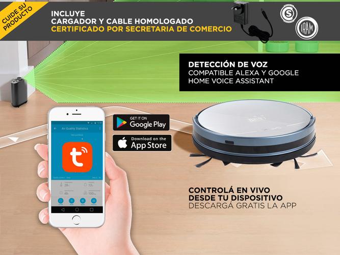 Aspiradora Robot Gadnic Z800 Trapeadora 4 Modos  App Silenciosa - 3