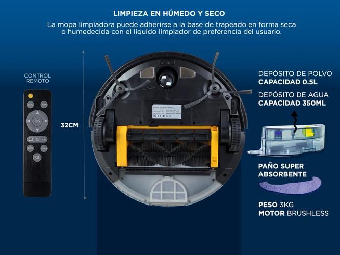 Aspiradora Robot Gadnic Z800 Trapeadora 4 Modos  App Silenciosa - 5