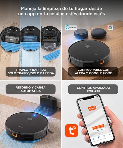 Aspiradora Robot Gadnic Z900 Trapeadora 3 Modos 200m2 App Silenciosa  - 3
