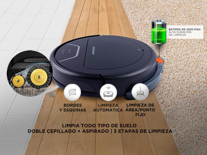 Aspiradora Robot Liectroux V5S Trapeadora 3 Modos 150m2 Silenciosa - 2