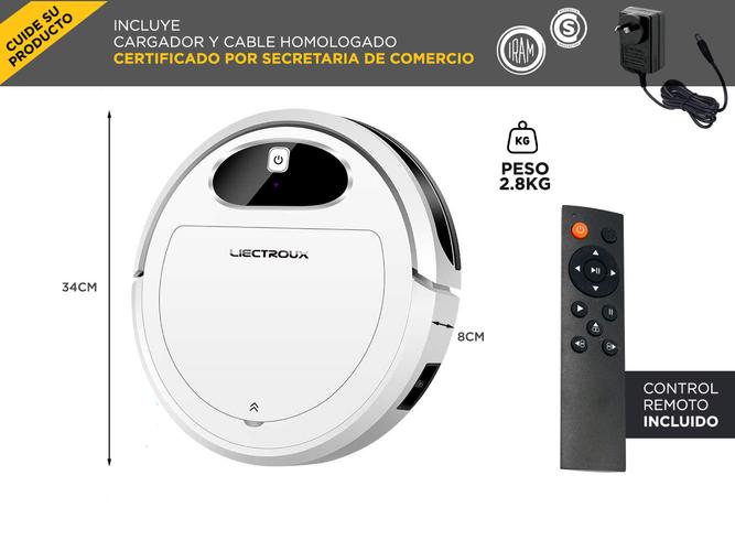 Aspiradora Robot Liectroux 11S Trapeadora 3 Modos 150m2 App Silenciosa - 5