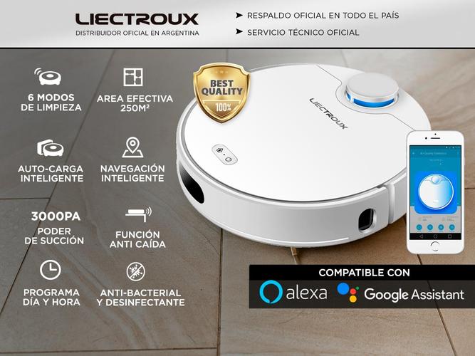Aspiradora Robot Liectroux ZK901 Trapeadora 3 Modos 250m2 App Programable - 1