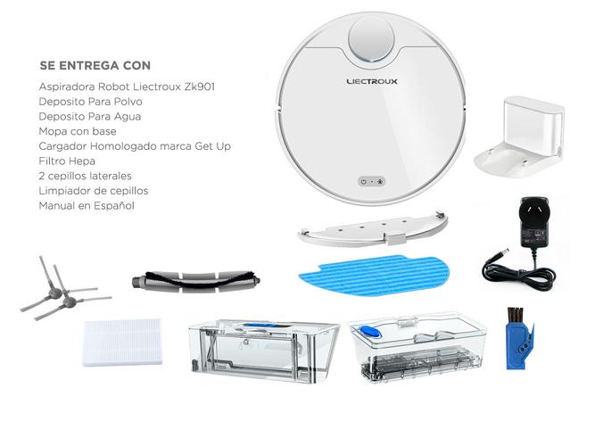 Aspiradora Robot Liectroux ZK901 Trapeadora 3 Modos 250m2 App Programable - 6