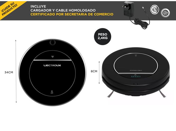 Aspiradora Robot Liectroux 1-X009A 4 Modos 150m2 Detecta Obstáculos Silenciosa - 5