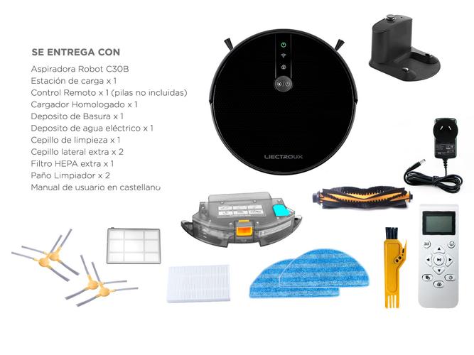 Aspiradora Robot Liectroux C30B Trapeadora 3 Modos 200m2 App Programable - 6