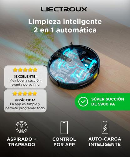 Aspiradora Robot Liectroux C30B Trapeadora 3 Modos 200m2 App Programable - 1