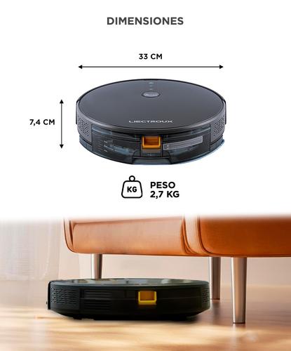 Aspiradora Robot Liectroux C30B Trapeadora 3 Modos 200m2 App Programable - 5