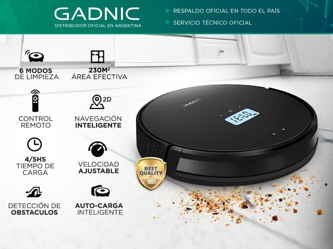Aspiradora Robot Gadnic Z850 Plus Trapeadora 5 Modos 200m2 Control Por App - 1
