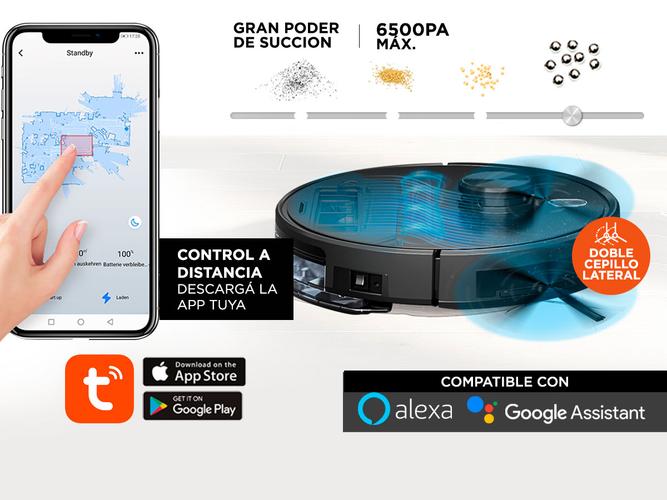 Aspiradora Robot Gadnic Z1200 Trapeadora 6500Pa - 4