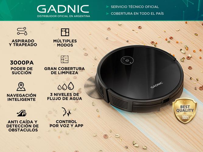 Aspiradora Robot Gadnic Trapeadora 3 Modos Inteligente - 1