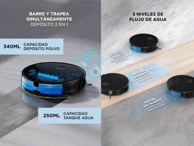 Aspiradora Robot Gadnic Trapeadora 3 Modos Inteligente - 4