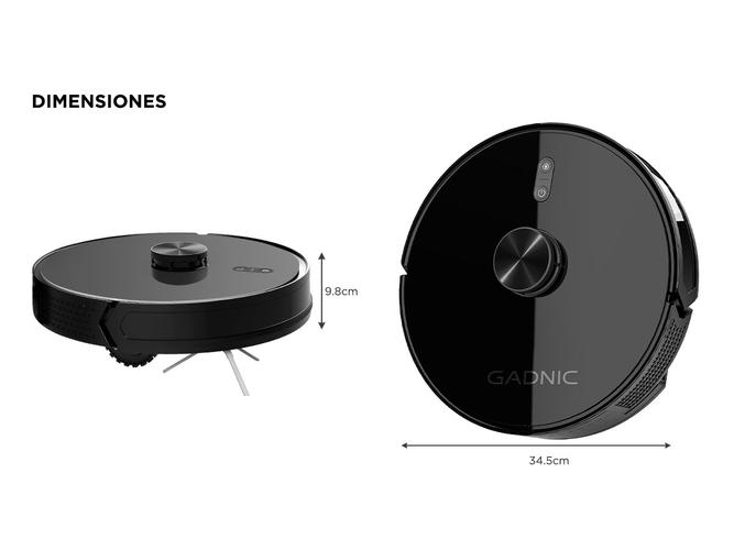 Aspiradora Robot Gadnic Trapeadora Control App - 5