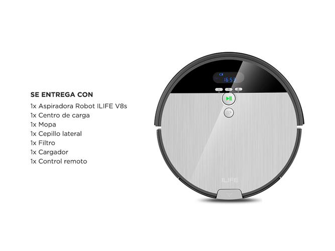 Aspiradora Robot ILIFE V8s Trapeadora Con Base de Carga 6 Modos - 6