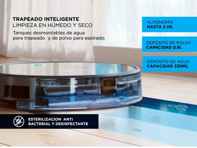 Aspiradora Robot Gadnic Trapeadora Inteligente Z970 - 3