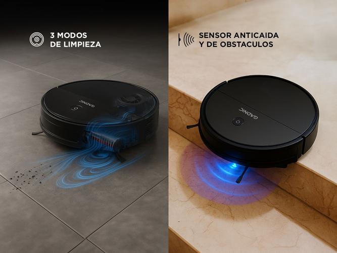 Aspiradora Robot Gadnic Z700 3 Modos Limpieza App WiFi 120min - 4