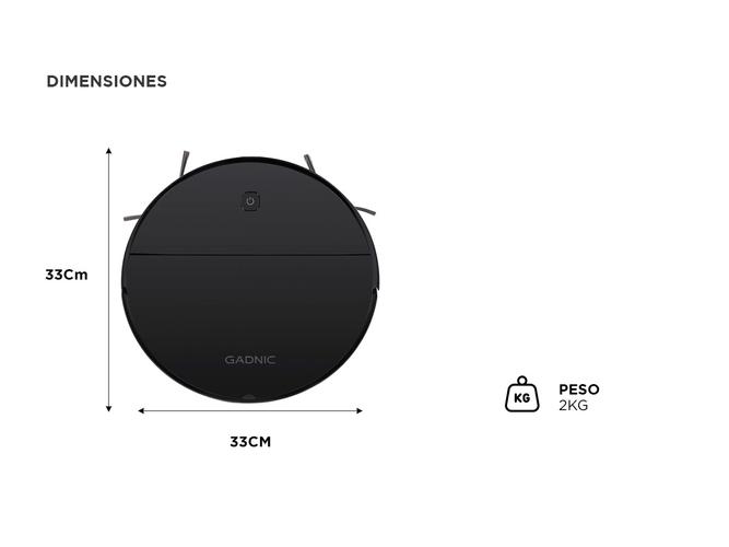 Aspiradora Robot Gadnic Z700 4 Modos Limpieza App WiFi 120min - 5