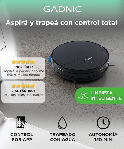 Aspiradora Robot Gadnic Z700 3 Modos Limpieza App WiFi 120min - 1