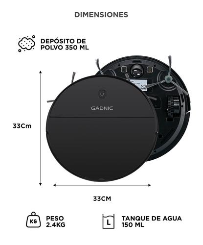 Aspiradora Robot Gadnic Z700 3 Modos Limpieza App WiFi 120min - 5