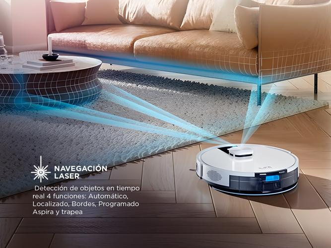 Aspiradora Trapeadora Robot Gadnic Con Base Carga Mapeo Inteligente - 2