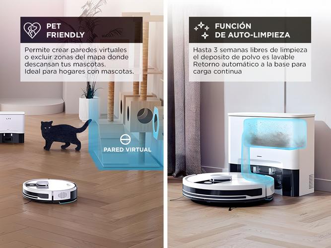 Aspiradora Trapeadora Robot Gadnic Con Base Carga Mapeo Inteligente - 4