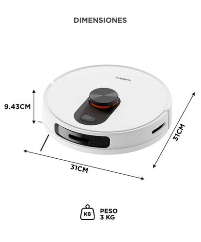 Aspiradora Trapeadora Robot Gadnic Con Base Carga Mapeo Inteligente - 5