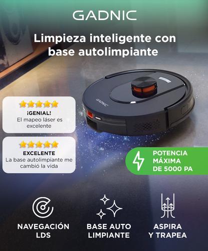 Aspiradora Trapeadora Robot Gadnic AC701 Con Base Carga Mapeo Inteligente - 1