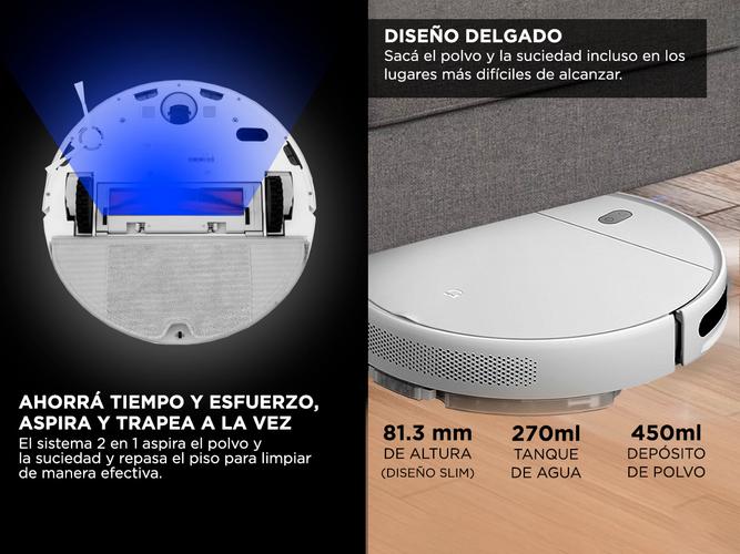 Aspiradora Robot Xiaomi Mi Robot Trapeadora Vacuum-Mop 2 Lite - 4