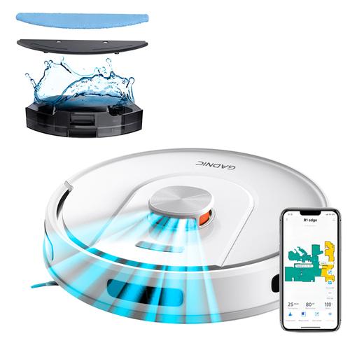 Aspiradora Robot Gadnic 5000Pa Navegacion LDS Laser 3D Trapeado App Tuya Autonomia 200 Min - 0