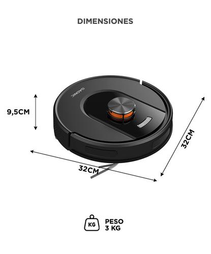 Aspiradora Robot Trapeadora Gadnic V51 Mapeo Inteligente Autonomía Extendida  - 5