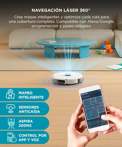 Aspiradora Trapeadora Robot Gadnic AC800 Con Base Carga Mapeo Inteligente - 2