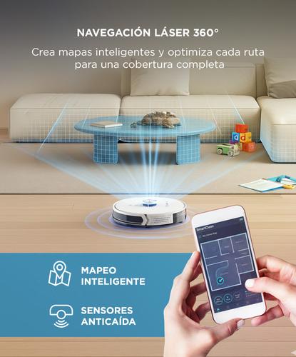Aspiradora Trapeadora Robot Gadnic AC800 Con Base Carga Mapeo Inteligente - 2
