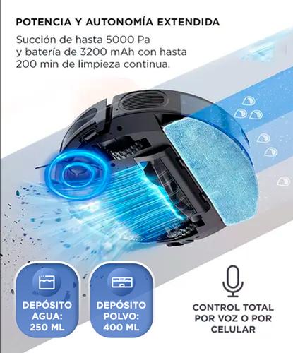 Aspiradora Trapeadora Robot Gadnic AC800 Con Base Carga Mapeo Inteligente - 3