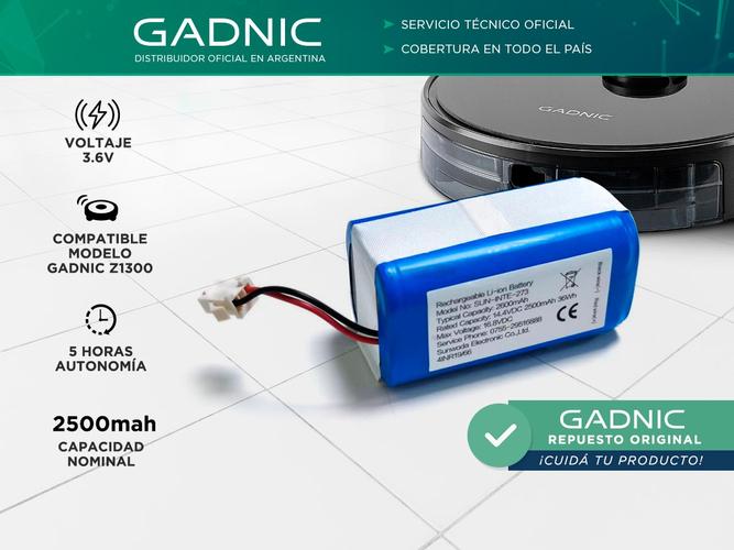 Repuesto Batería de Aspiradora Robot Gadnic Z1300 - 1