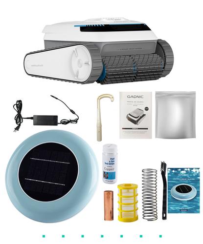 Kit Robot Barre Fondo E Ionizador Solar 150000Lts Gadnic - 6