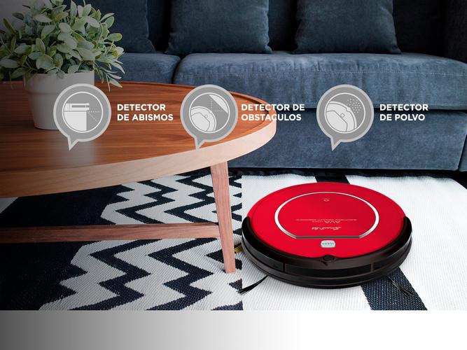 Aspiradora Robot Smart Tek Ava Mini Anti Caída Vuelve Sola - 3