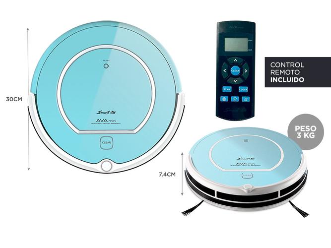 Aspiradora Robot Smart Tek Ava Mini Anti Caída Vuelve Sola - 5
