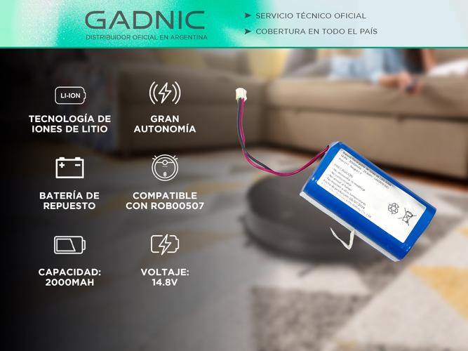 Repuesto de Batería Gadnic original Para Aspiradora robot ROB00507 - 1